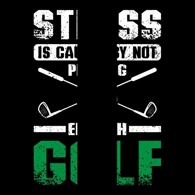 Funny stress golfing design for golfers