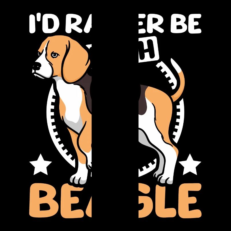 Je préfère être avec mon Beagle