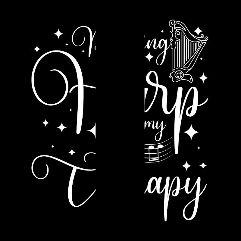 Playing harp is my therapy