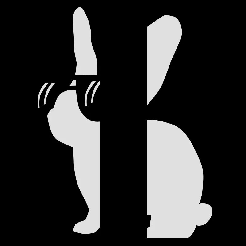 Hase mit Brille