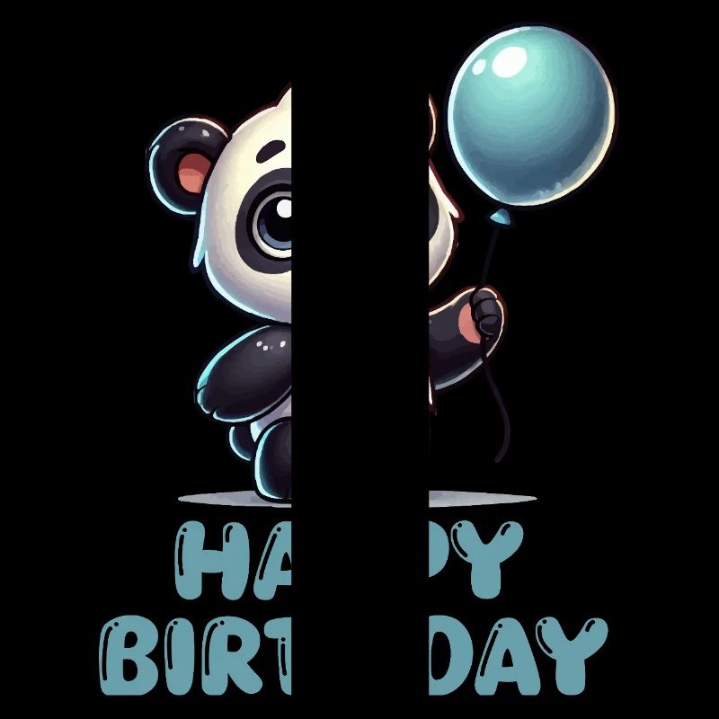 Panda BD Ballon Anniversaire