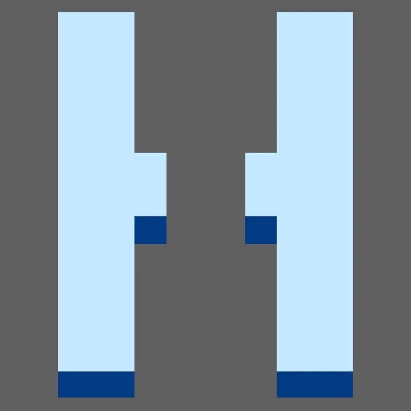 Pop und moderner blauer Buchstabe h