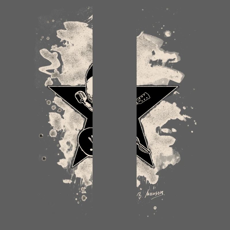 Rock-n-Roll Skull - bleached