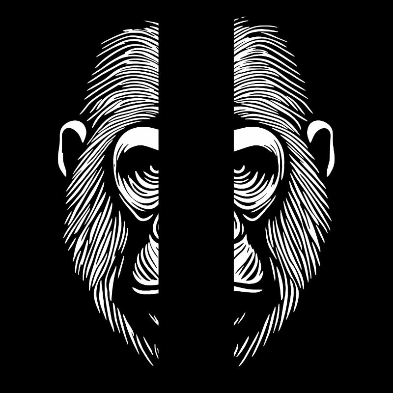 Gorilla Menschen Affe
