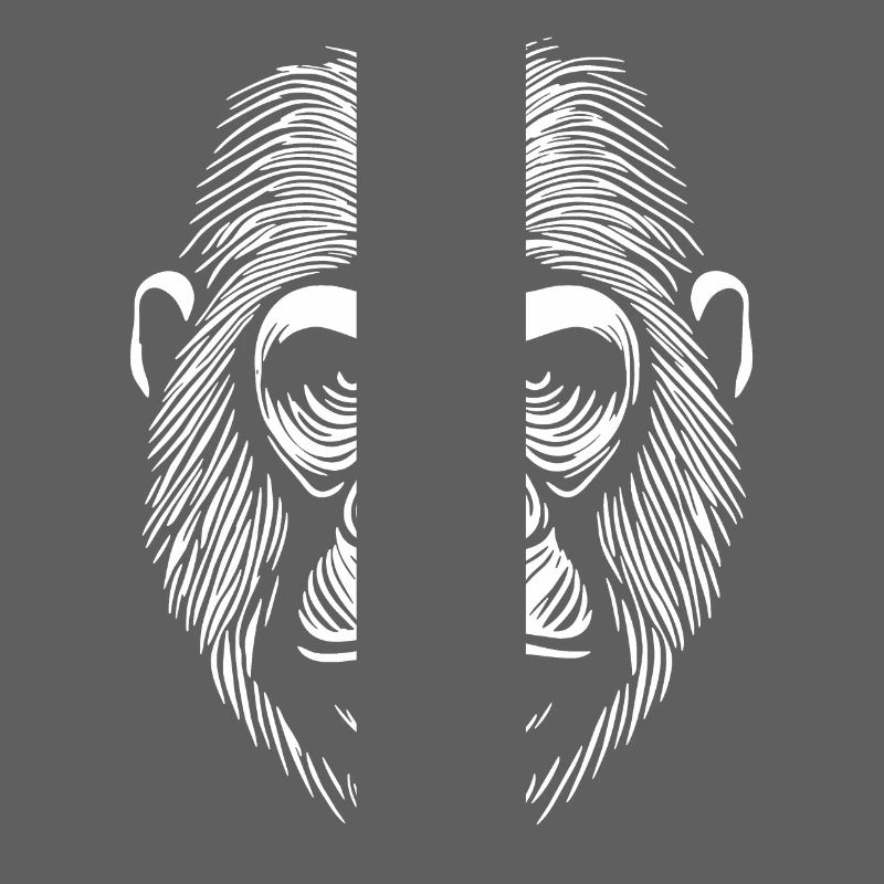 Gorilla Menschen Affe
