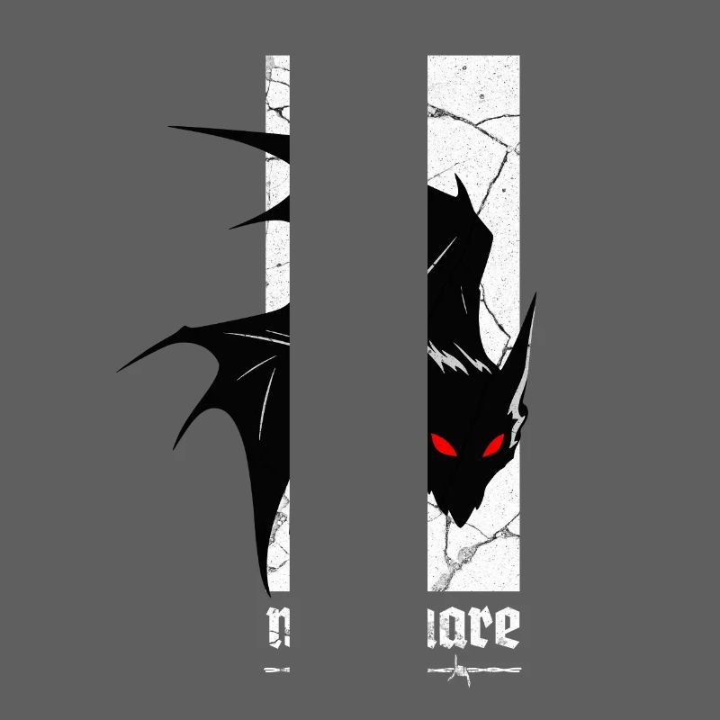 Nightmare Bat – Gothic Horror Vampire Creature Art