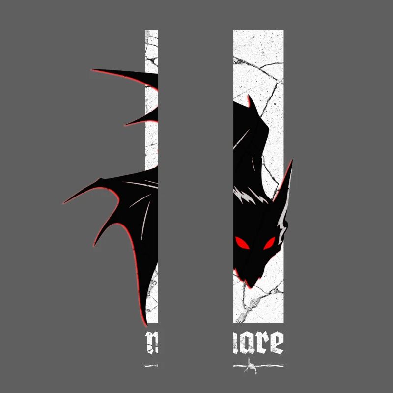 Nightmare Bat – Gothic Horror Vampire Creature Art