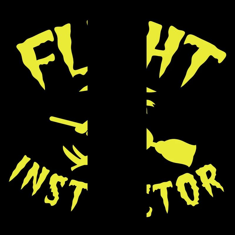 FLIGHT INSTRUCTOR witch on a broomstick