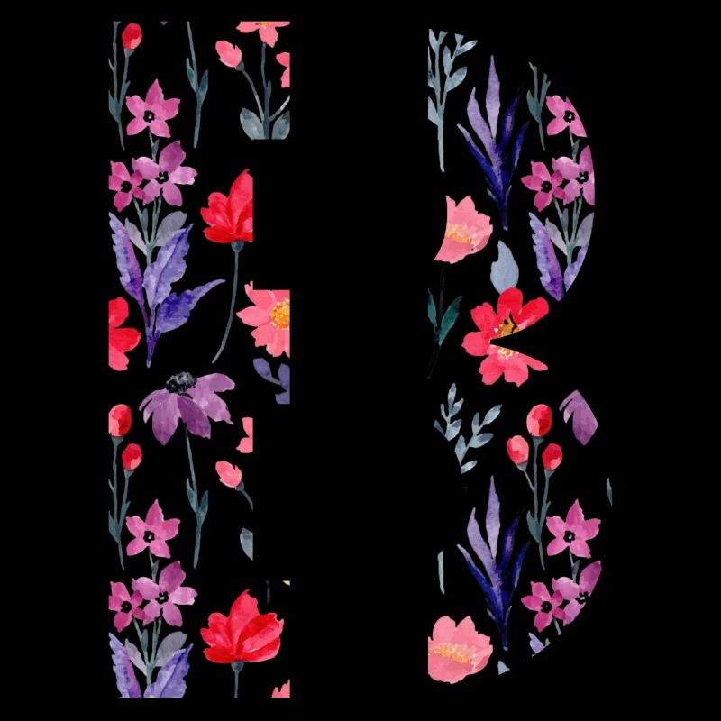 Personalisierter Blumenbuchstabe b - Geschenkidee