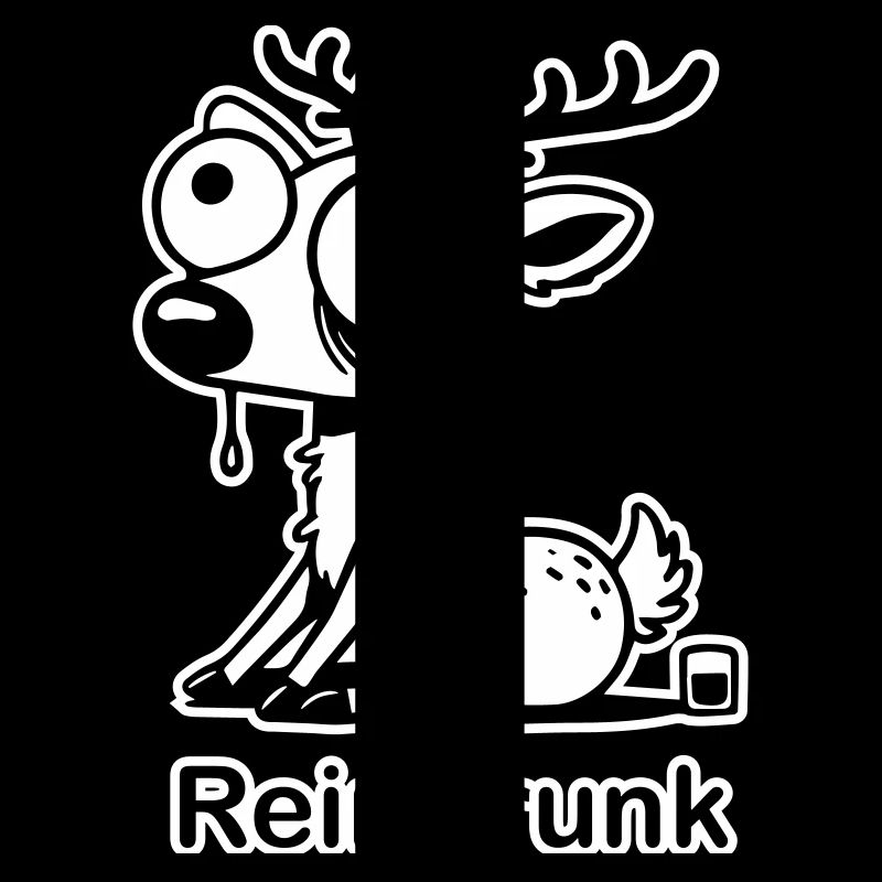 Funny drunk deer - "Reindrunk" Design