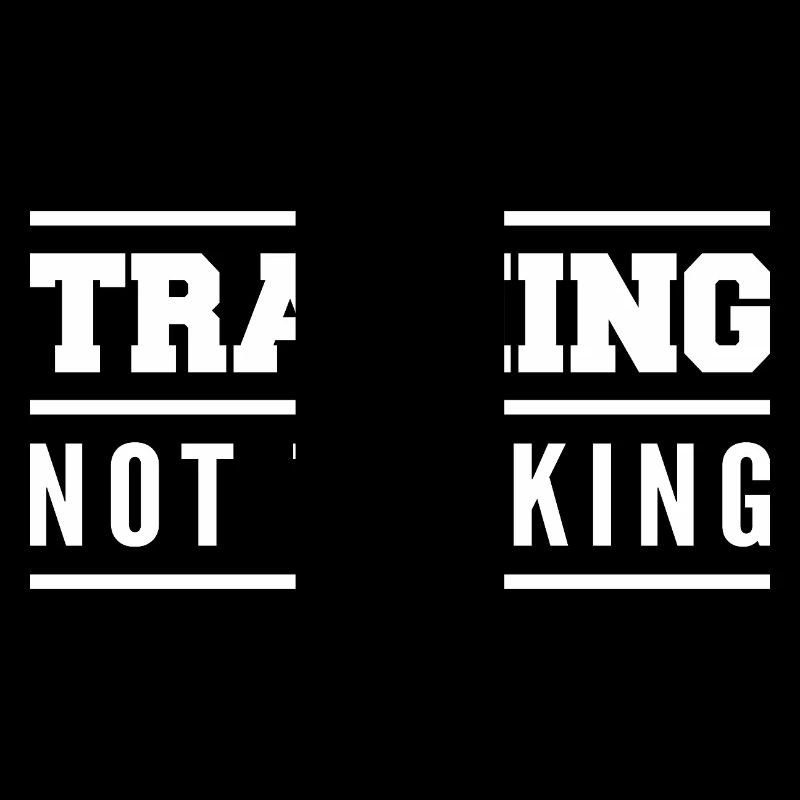 Training Not Talking Gym Quote Outfit, Bodybuilder