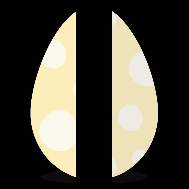 Œufs de Pâques jaune avec des points