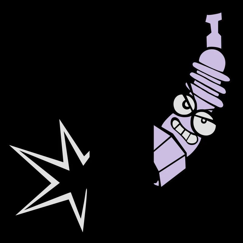Spark plug with color changing function