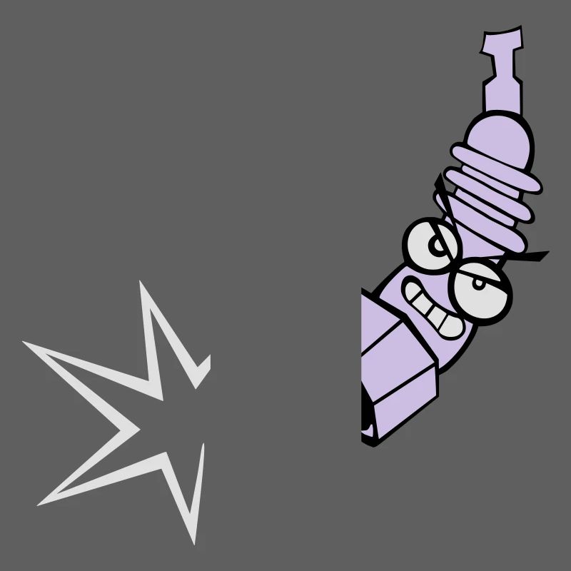 Spark plug with color changing function