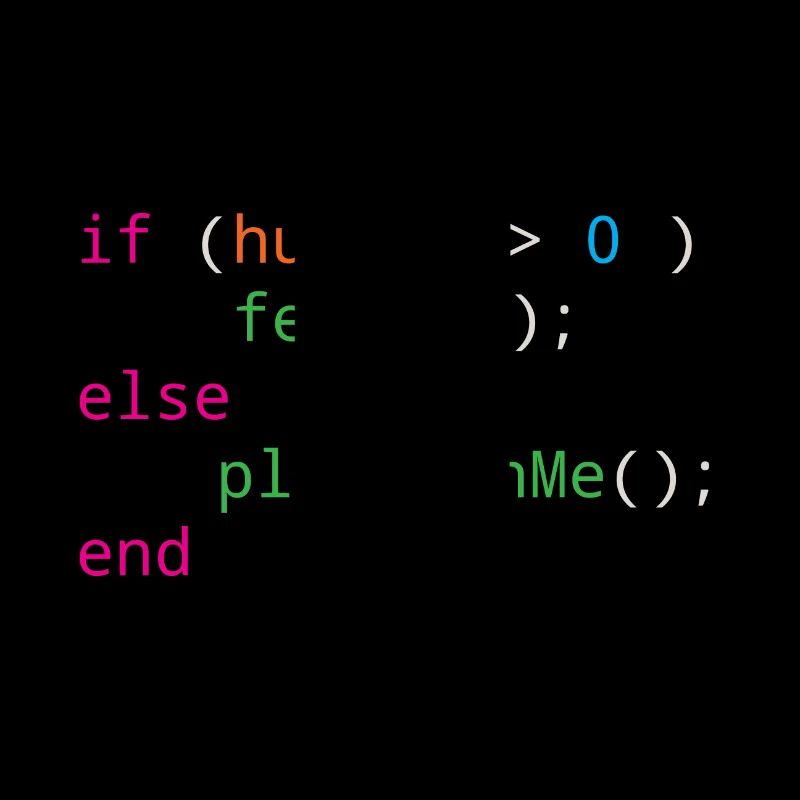 Programmierer Quellcode Hunger oder Spielen