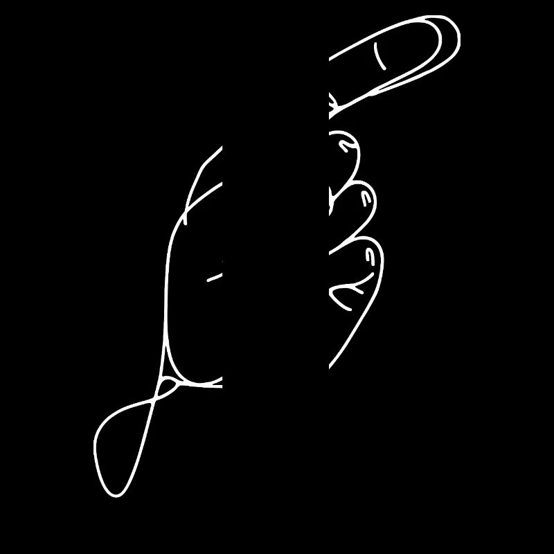 Geste de main Dessinés minimaliste Montrer
