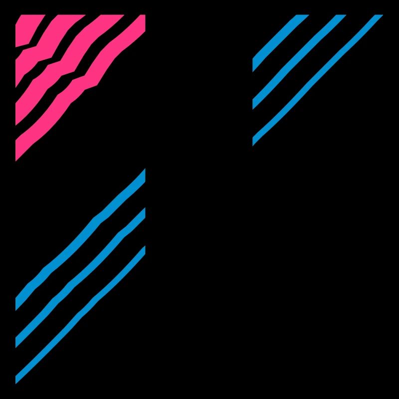 Triangular shape lines Many lines pattern