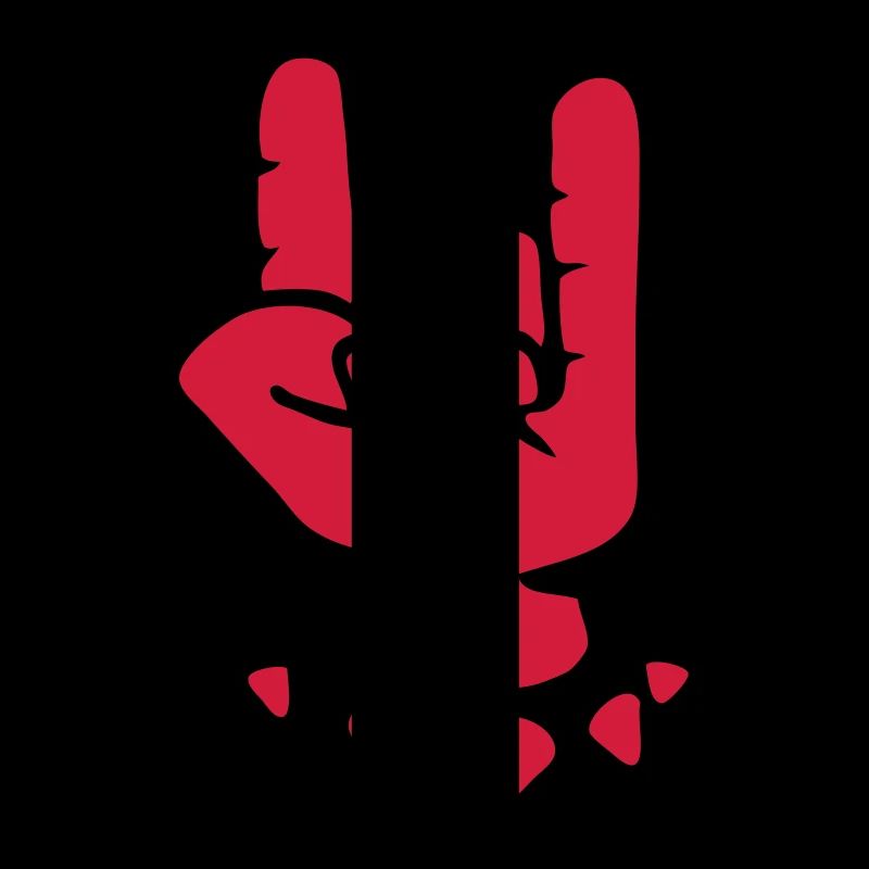 main symbole de metal cornu fourche