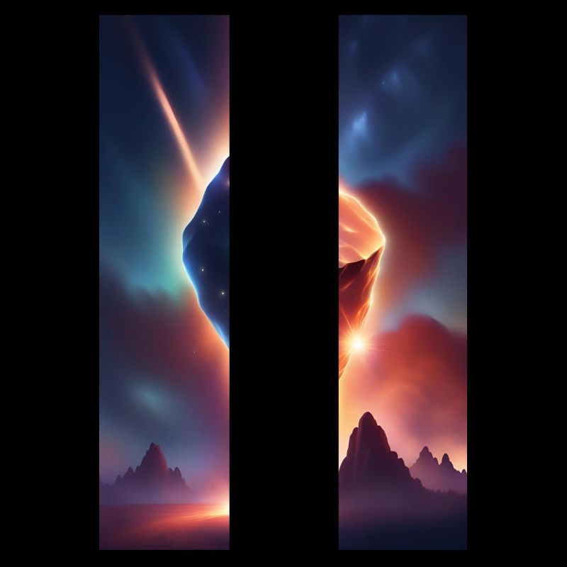 Awesome meteor falling down