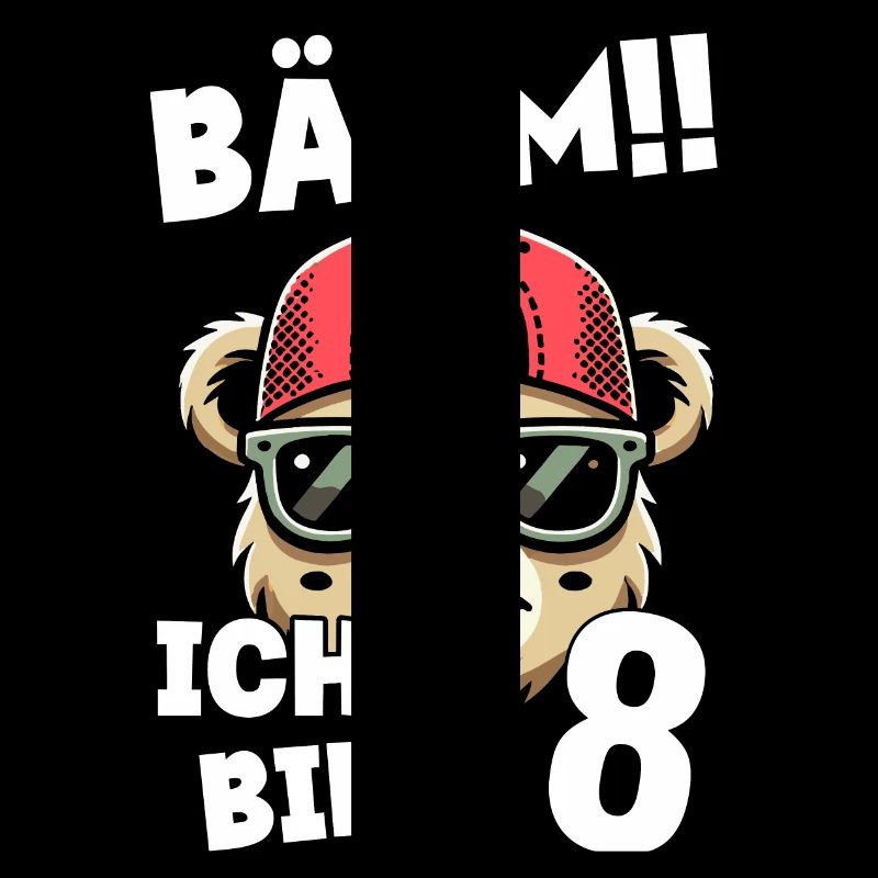 BÄÄM Ich Bin 8 Geburtstag Bär Geburtstagsdeko