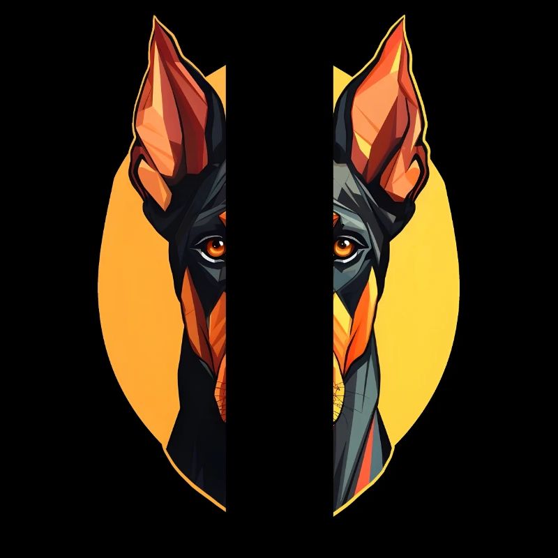 Dobermannhalter cooler Dobermann