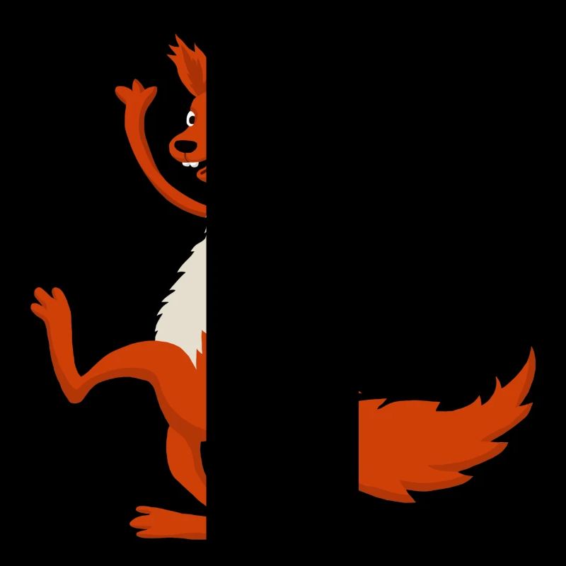 Eichhörnchen mit Eichel