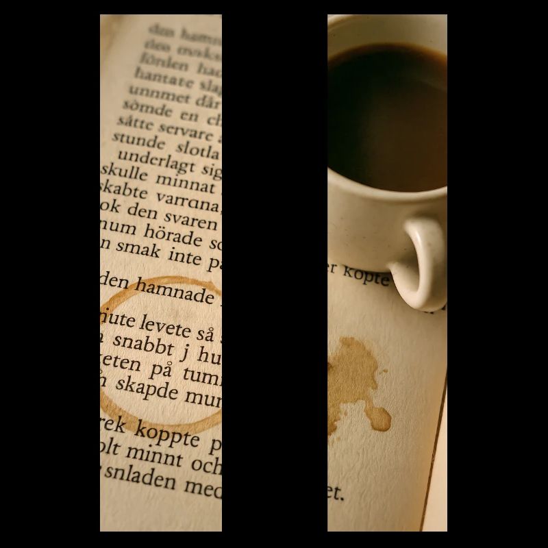 Book and coffee