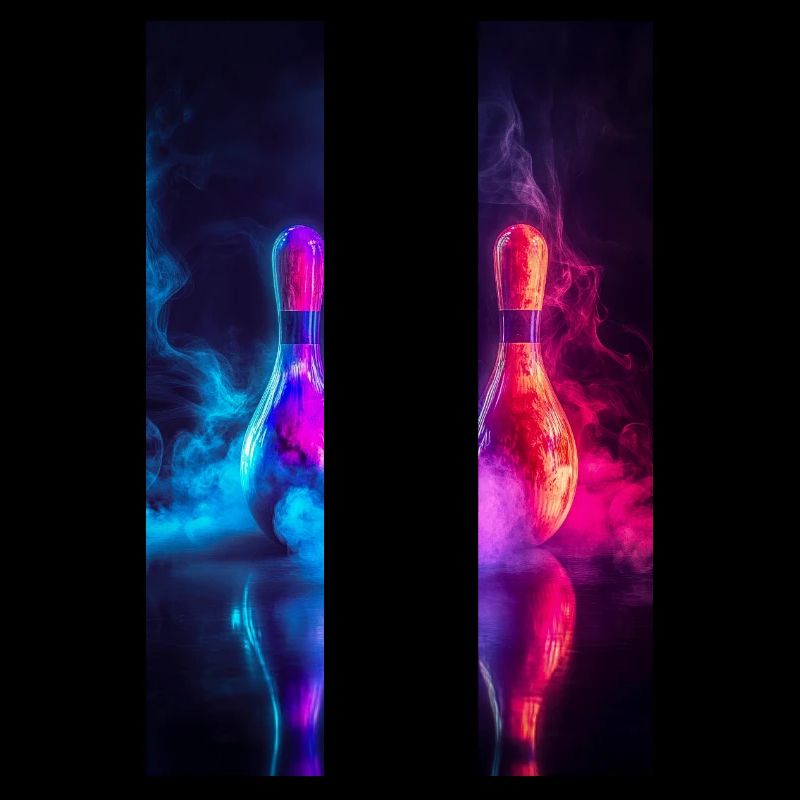 Quilles de bowling Neon Glow