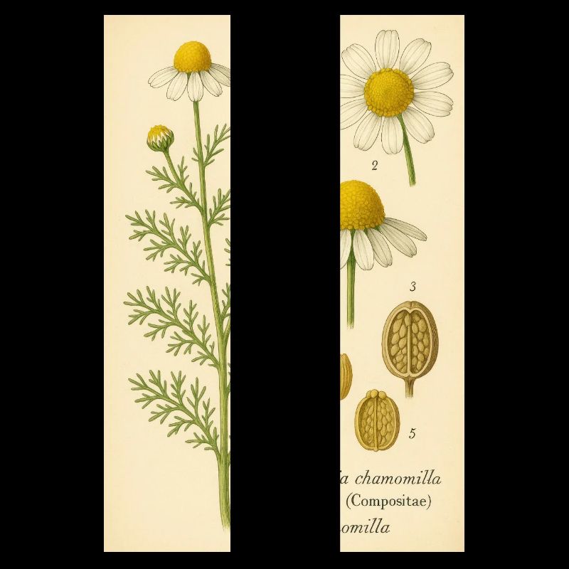 Vintage Chamomile Botanical Art