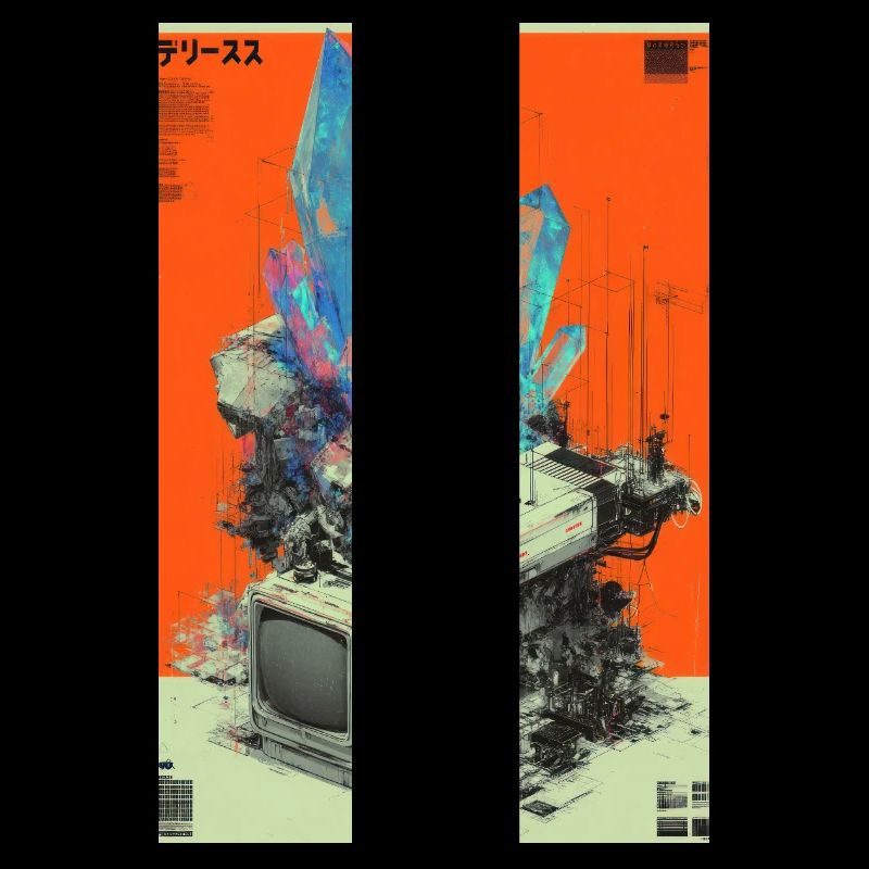 Fusion de cristaux Retro Tech