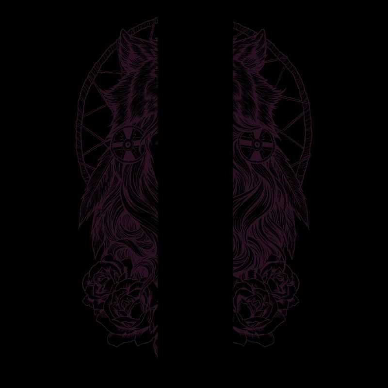 Native American Mädchen mit Wolf-Kopfschmuck