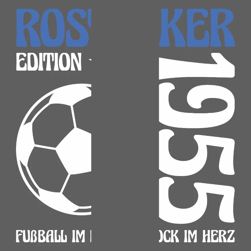 Rostocker Geburtstag 1955 Fußball Geschenk