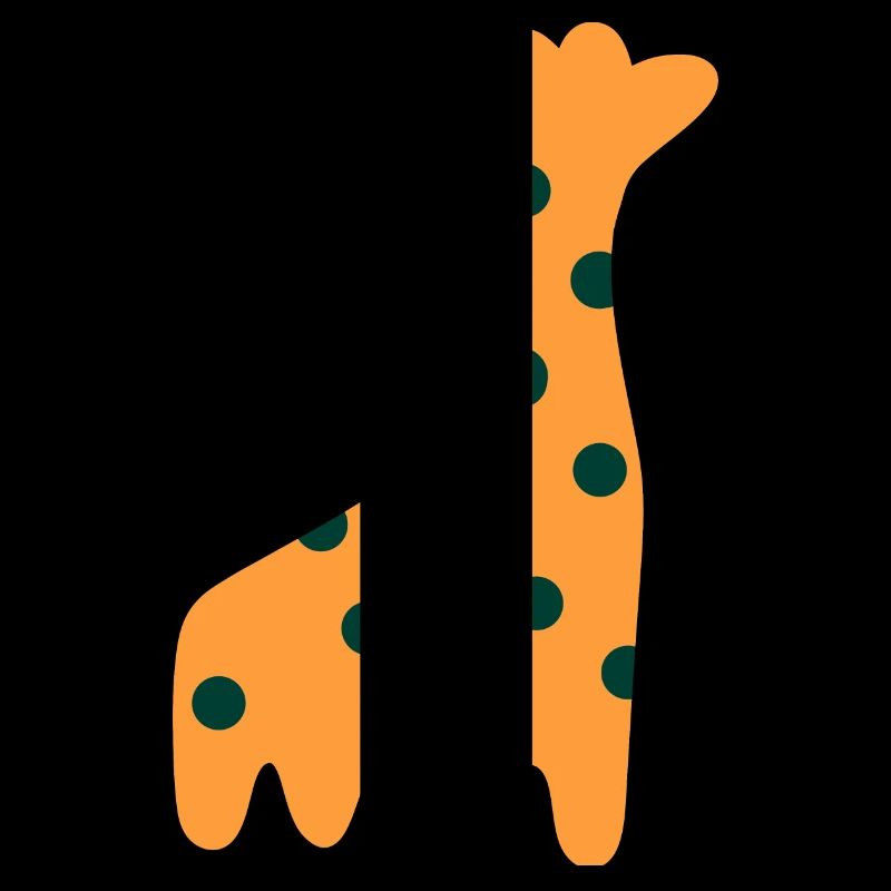 Süße orange Giraffe