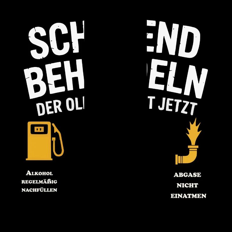 Oldtimer Warnschild – Lustiges 55. Geburtstag