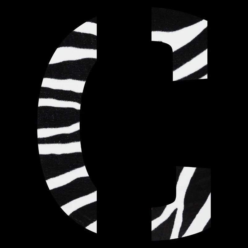 Buchstabe c zebra