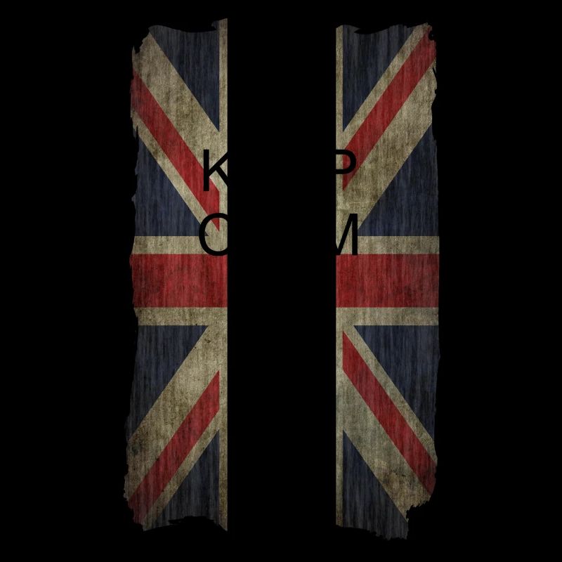 Keep Calm auf Union Jack + dein Text