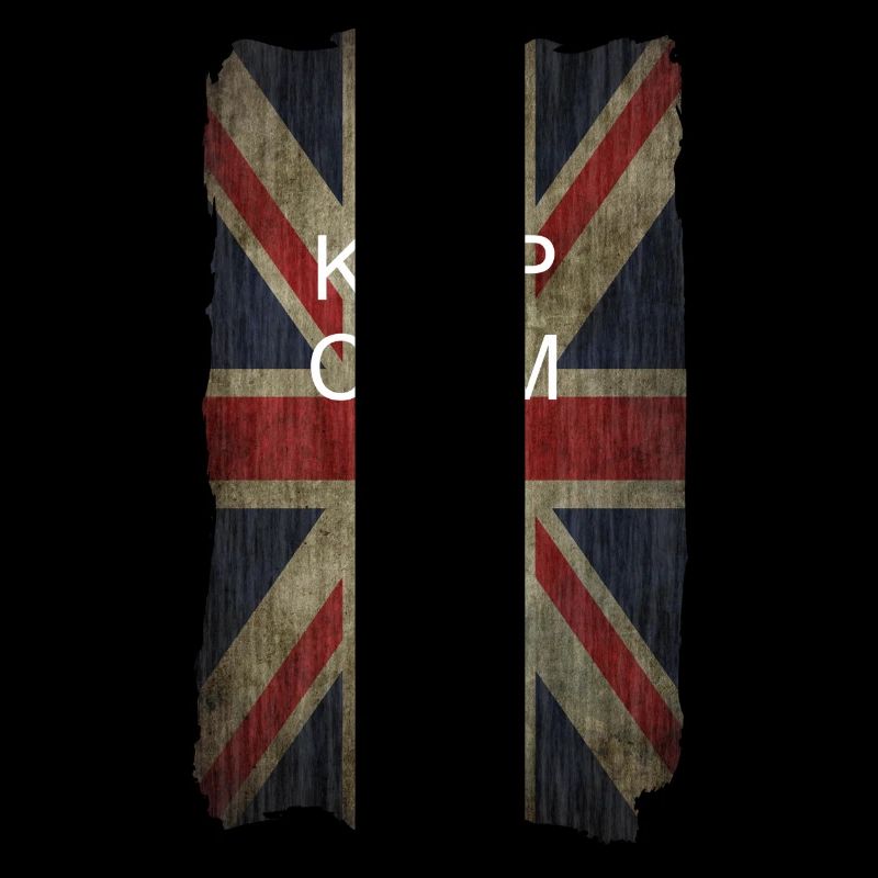 Keep Calm auf Union Jack + dein Text