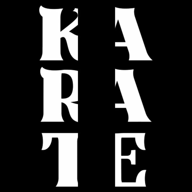 Karate große Buchstaben japanisch Karateka
