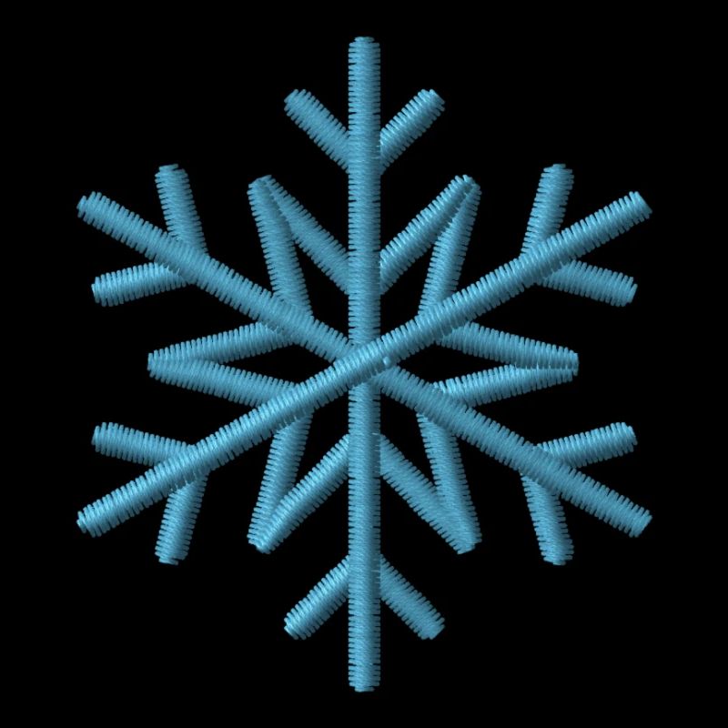 Snowflake embroidered