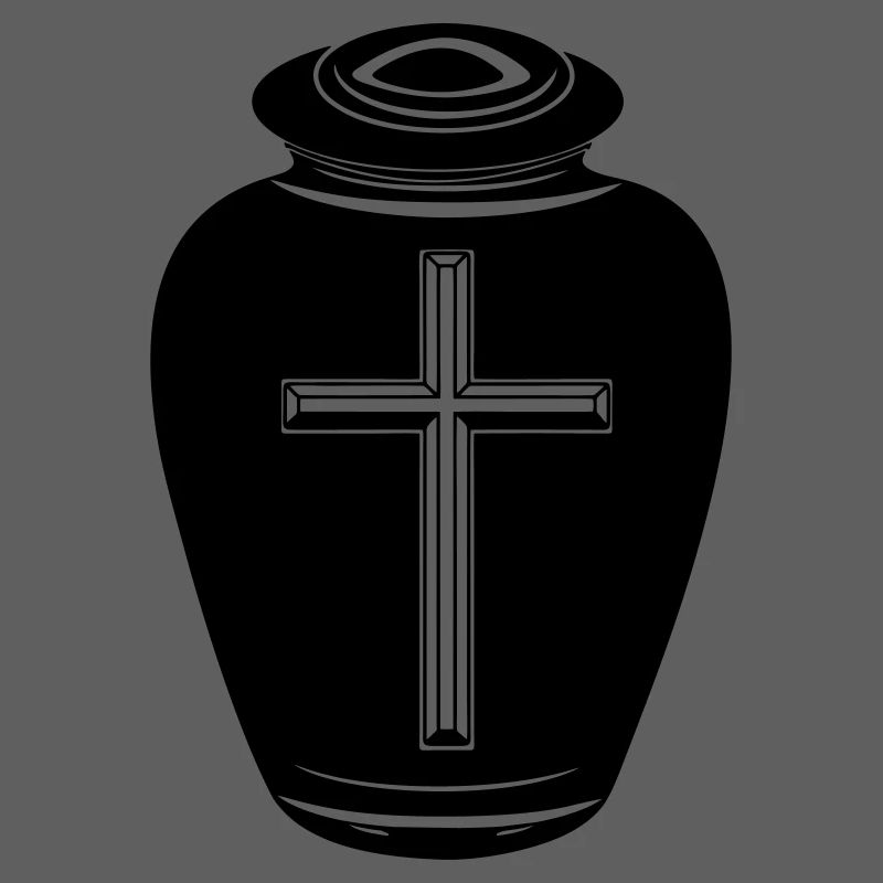 Urne avec croix