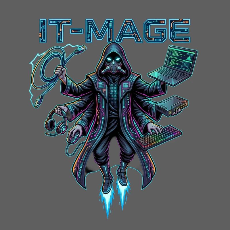 Cyber Hacker Neon IT-MAGE