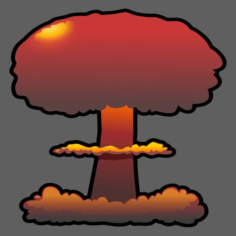 Boom Comic Explosion Mushroom Cloud