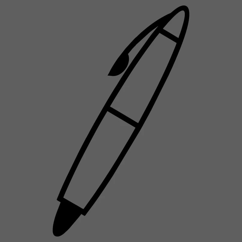 Writing pen shadow figure transparent