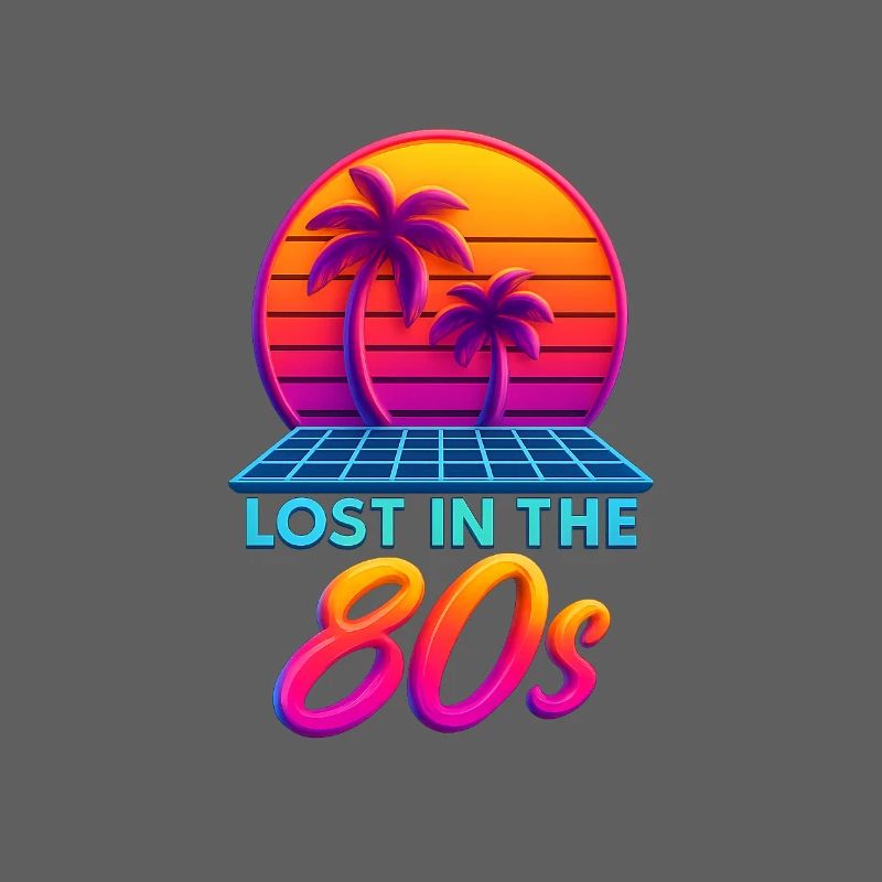 Neon 80s Retro Sunset