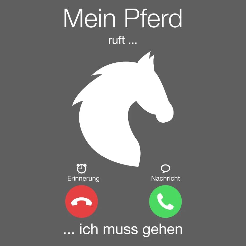 Geschenk Anruf Pferd ruft