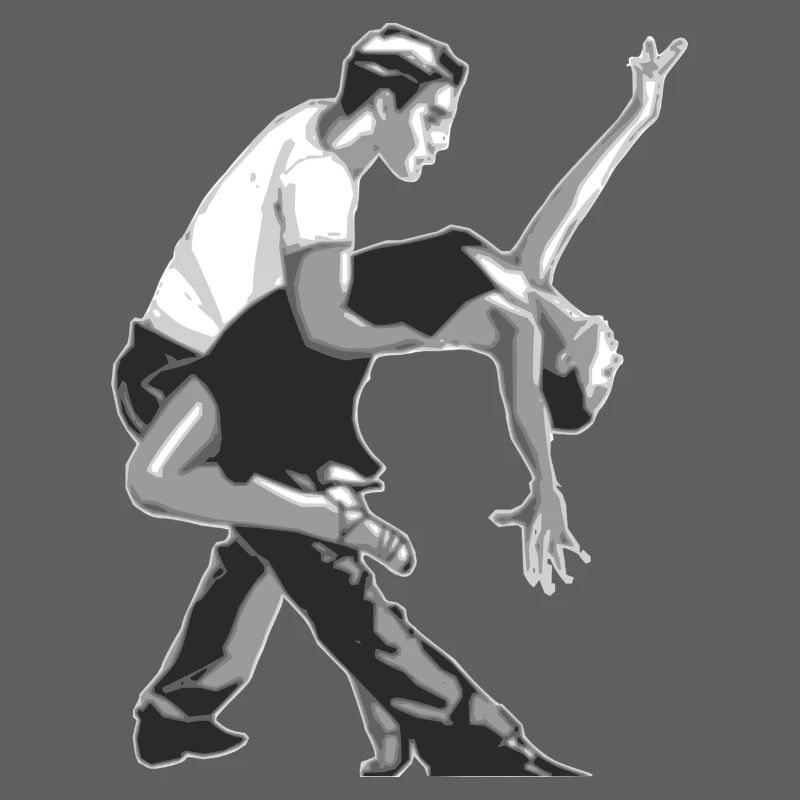 Dancer and dancer salsa dance gift