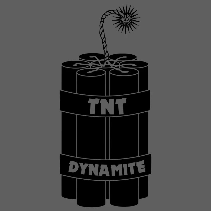 Seven burning dynamite sticks