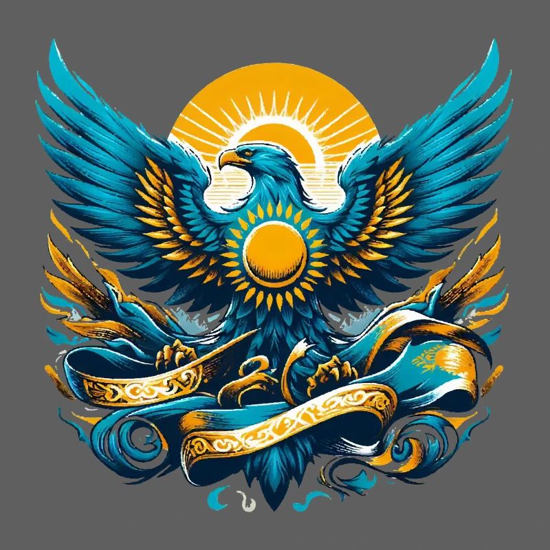 Kazakhstan Eagle Flag Flag Dynamic Gift
