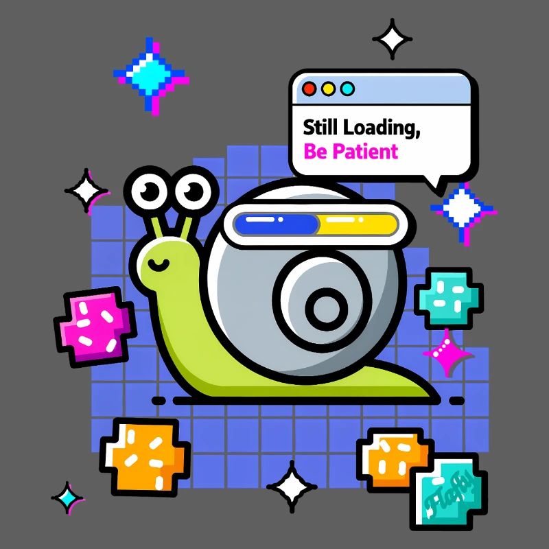 🐌 Still Loading – Meditierende Schnecke auf der Wi-Fi-Route