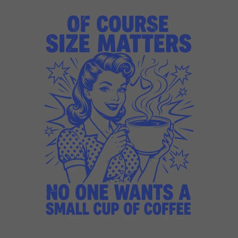Déclaration rétro sur la taille du café